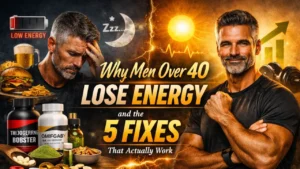 why men over 40 lose energy and 5 fixes