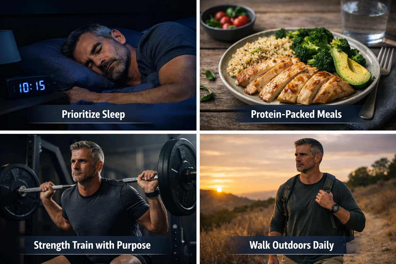 The Belly Fat Lie Men Over 40 Keep Believing (And the Truth That Changes Everything) 8 prioritize sleep, protein, strength training, and walking