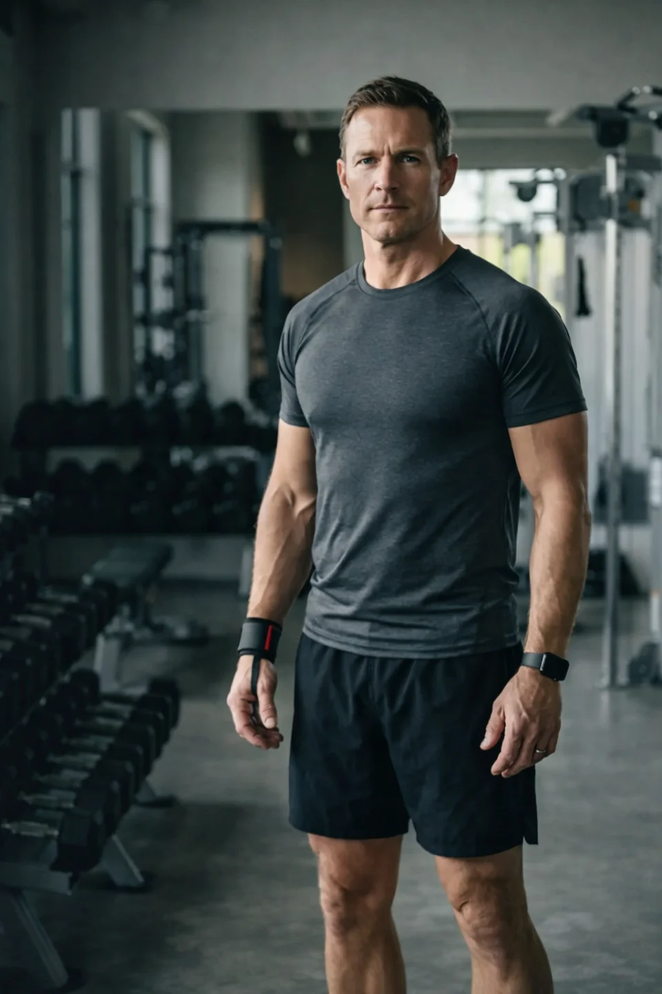 strong man 40+ in gym