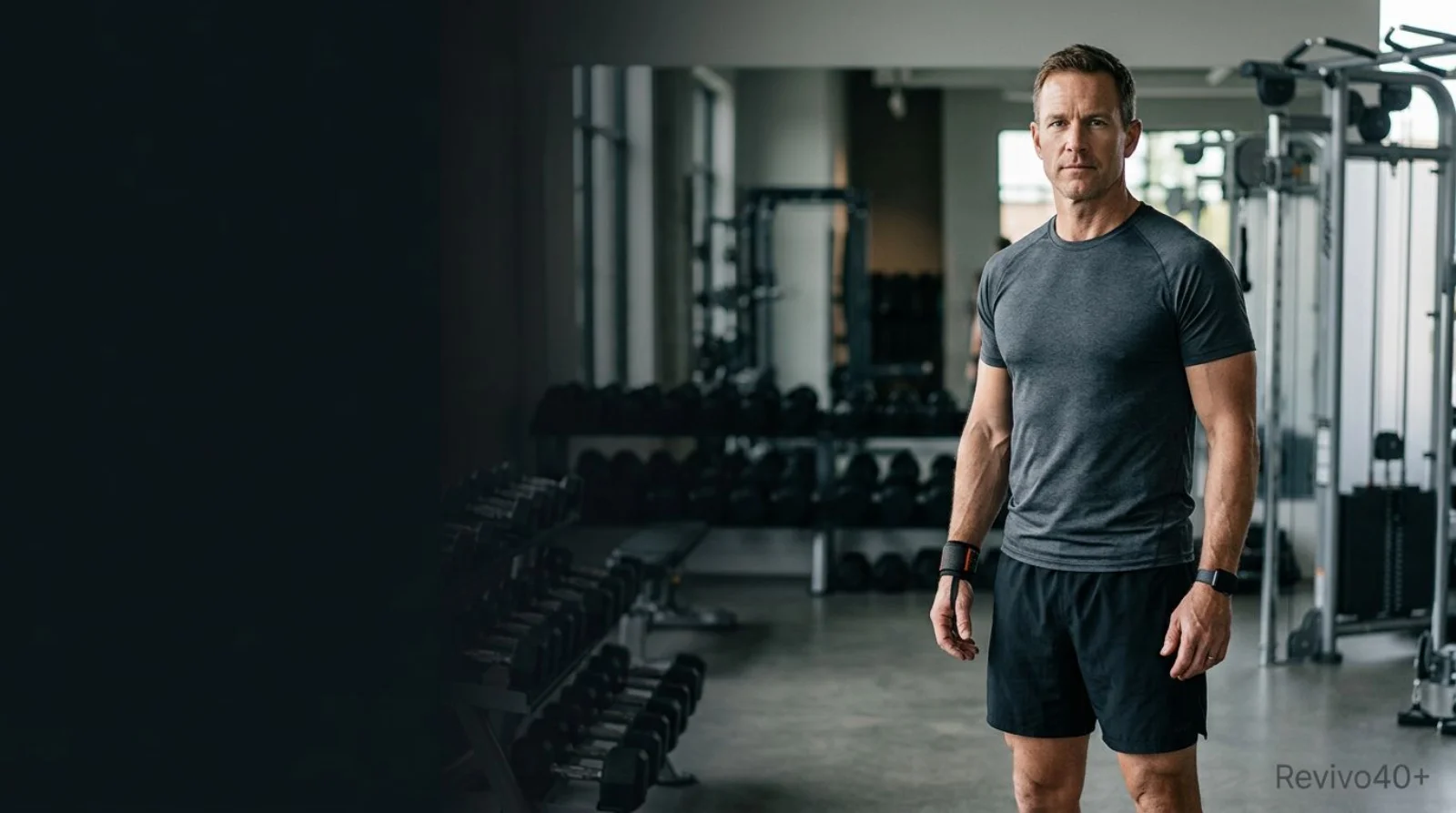 00 - Home 1 strong man over 40 in gym